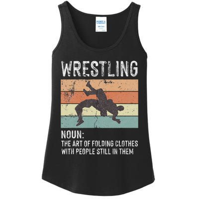 Wrestling Noun Wrestler Definition Folding Clothes Wrestle Ladies Essential Tank