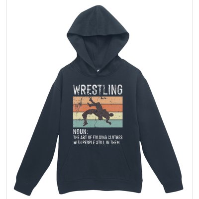 Wrestling Noun Wrestler Definition Folding Clothes Wrestle Urban Pullover Hoodie