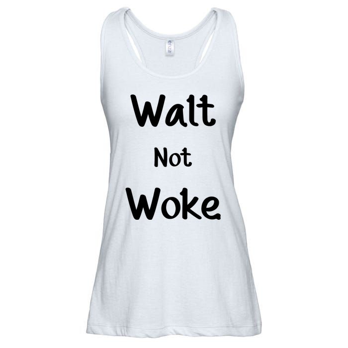 Walt Not Woke Ladies Essential Flowy Tank