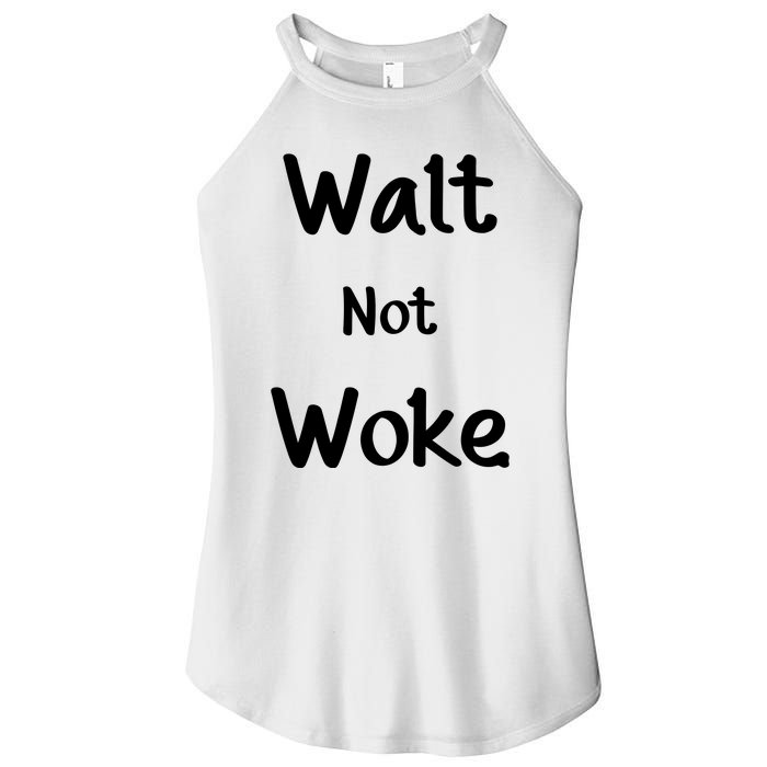 Walt Not Woke Women's Perfect Tri Rocker Tank