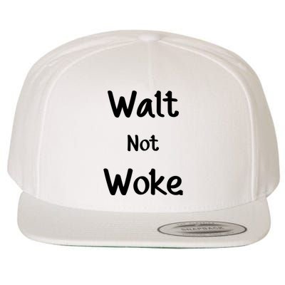 Walt Not Woke Wool Snapback Cap