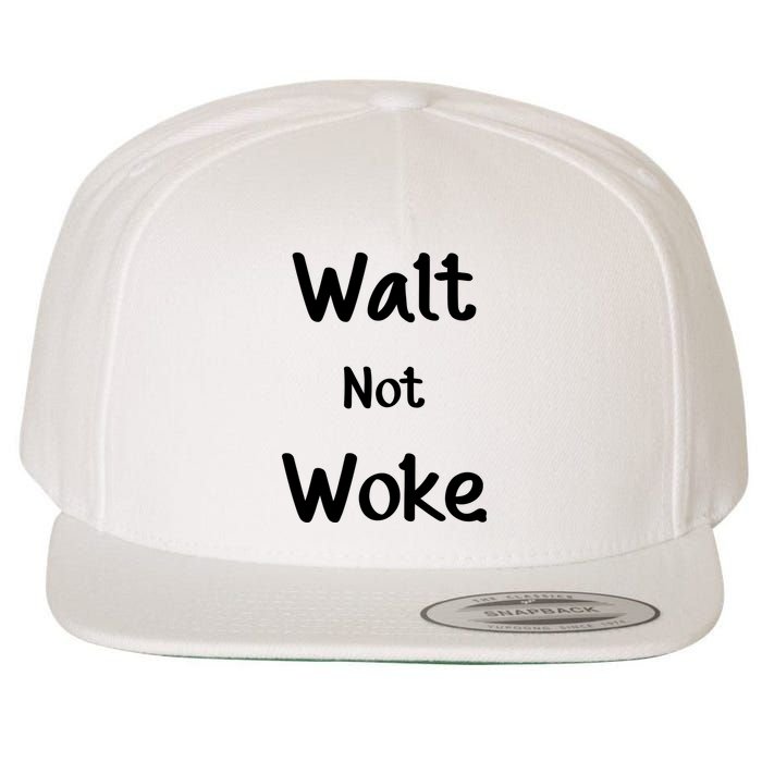 Walt Not Woke Wool Snapback Cap