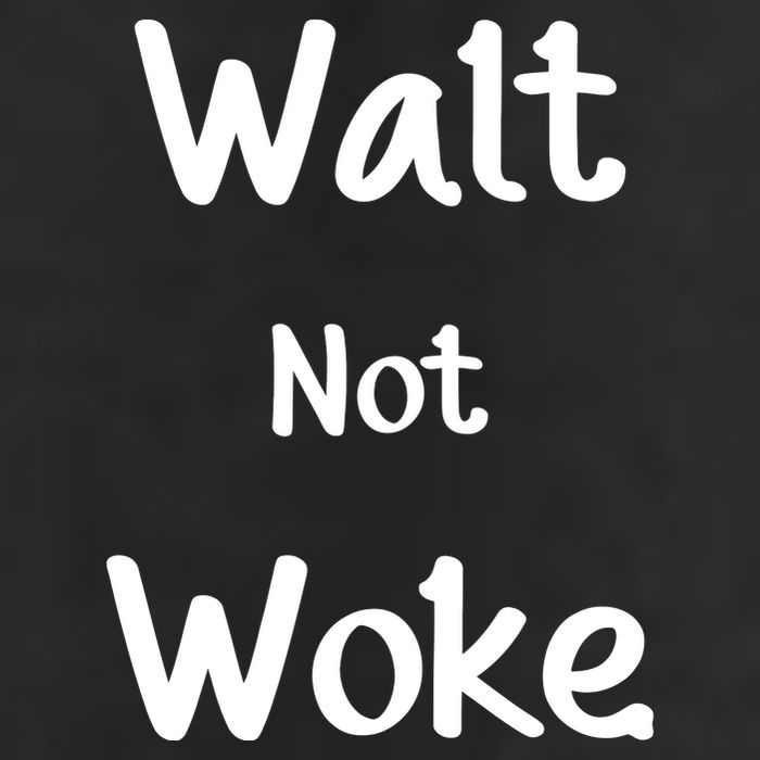 Walt Not Woke Funny 7 Panel Mesh Trucker Snapback Hat