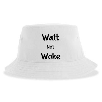 Walt Not Woke Funny Sustainable Bucket Hat