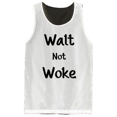 Walt Not Woke Funny Mesh Reversible Basketball Jersey Tank