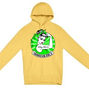 Wo Ney Warrior Gift Ney Unbreakable Awareness Gift Premium Pullover Hoodie