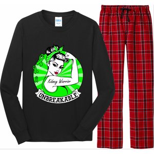 Wo Ney Warrior Gift Ney Unbreakable Awareness Gift Long Sleeve Pajama Set