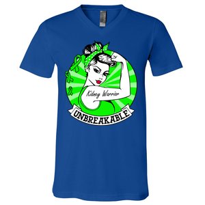 Wo Ney Warrior Gift Ney Unbreakable Awareness Gift V-Neck T-Shirt