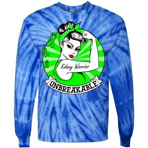 Wo Ney Warrior Gift Ney Unbreakable Awareness Gift Tie-Dye Long Sleeve Shirt