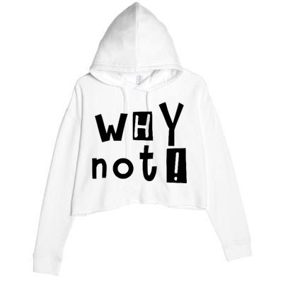 Why Not Crop Fleece Hoodie