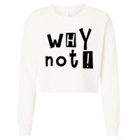 Why Not Cropped Pullover Crew