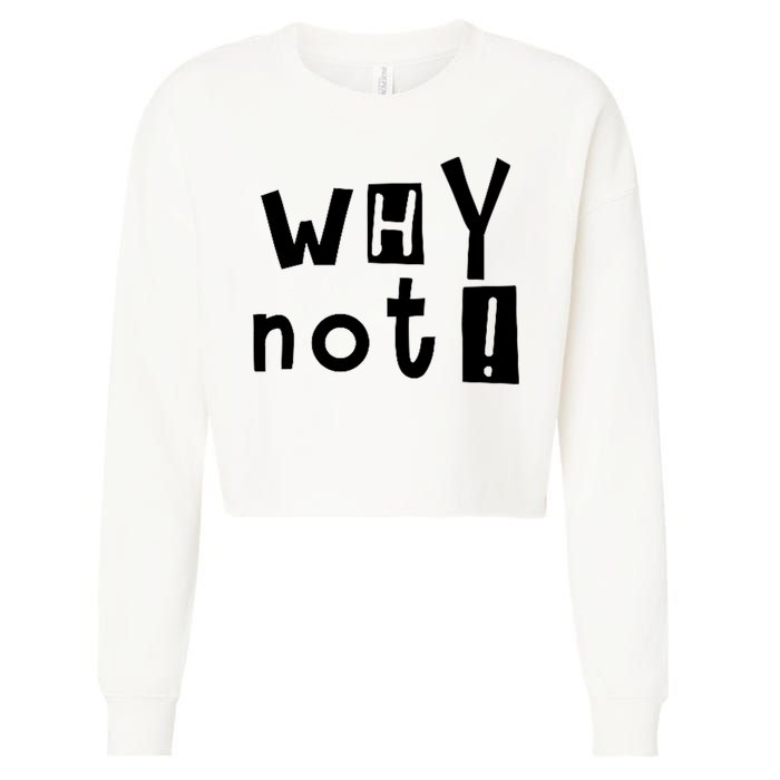 Why Not Cropped Pullover Crew