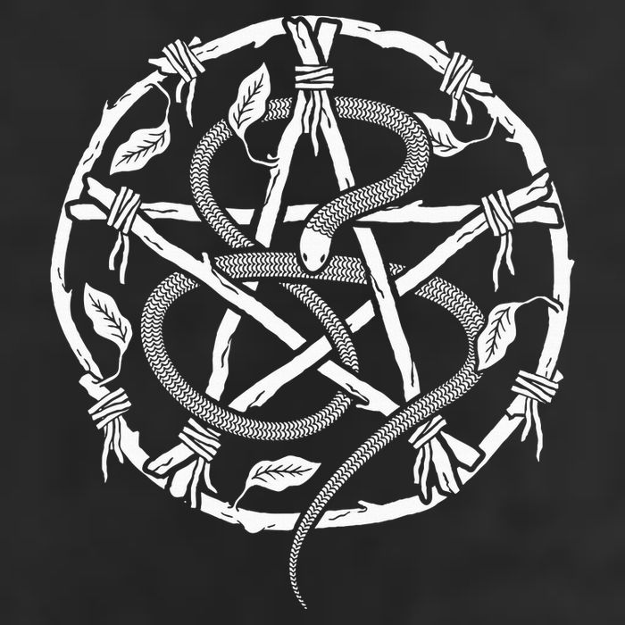 Wiccan Nature Witch Pentacle And Snake Cool Comfort Performance Bucket Hat