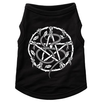 Wiccan Nature Witch Pentacle And Snake Doggie Tank