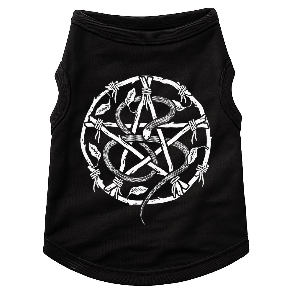 Wiccan Nature Witch Pentacle And Snake Doggie Tank