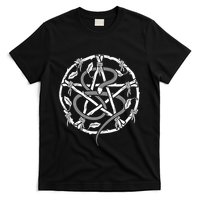 Wiccan Nature Witch Pentacle And Snake T-Shirt