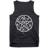 Wiccan Nature Witch Pentacle And Snake Tank Top