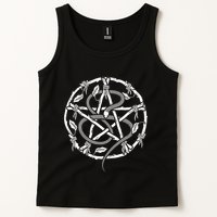 Wiccan Nature Witch Pentacle And Snake Tank Top