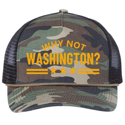 Why Not Washington Retro Rope Trucker Hat Cap