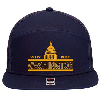 Why Not Washington 7 Panel Mesh Trucker Snapback Hat