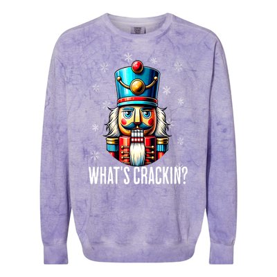 Women Nutcrackers Xmas Funny Christmas Nutcracker Gift Colorblast Crewneck Sweatshirt