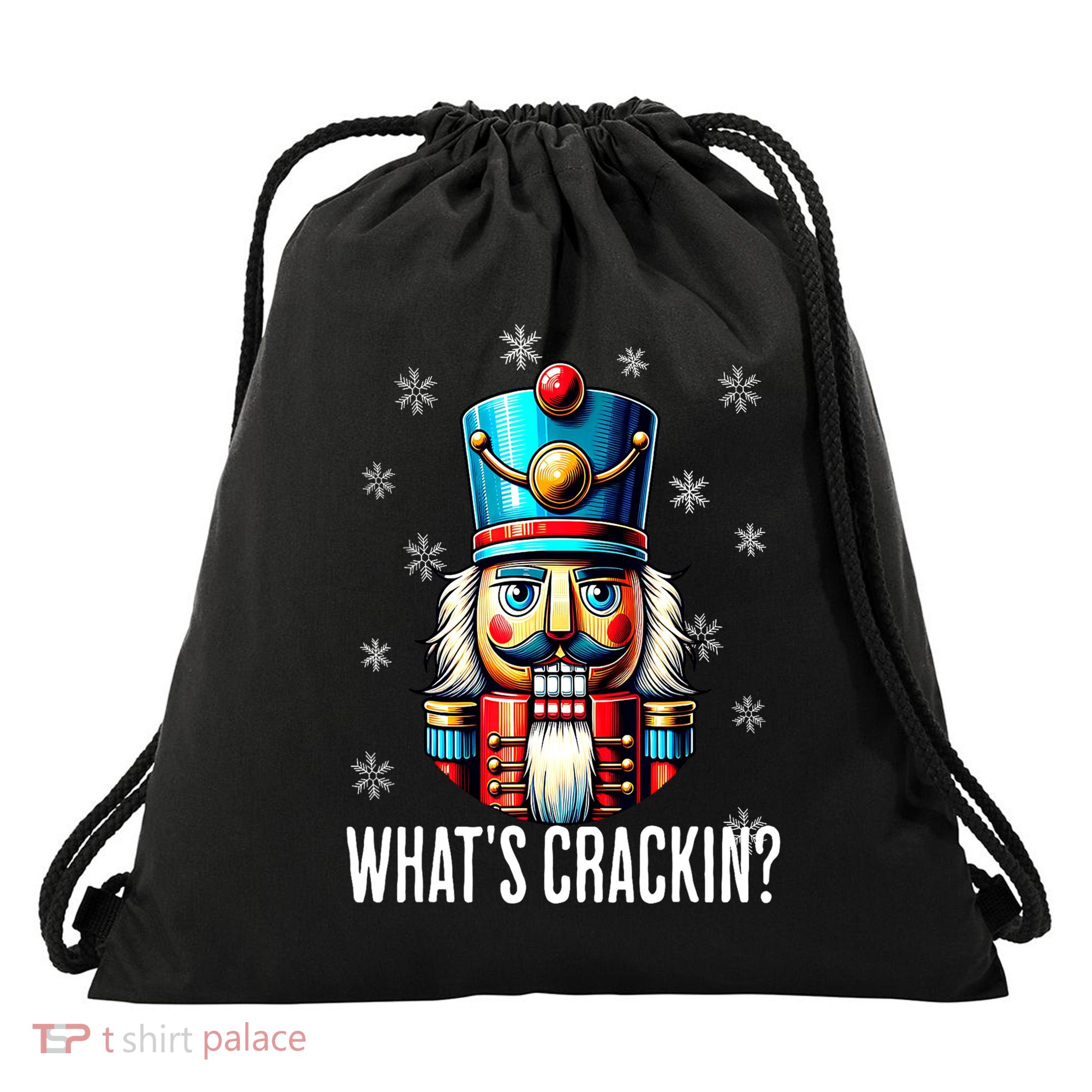 Women Nutcrackers Xmas Funny Christmas Nutcracker Gift Drawstring Bag