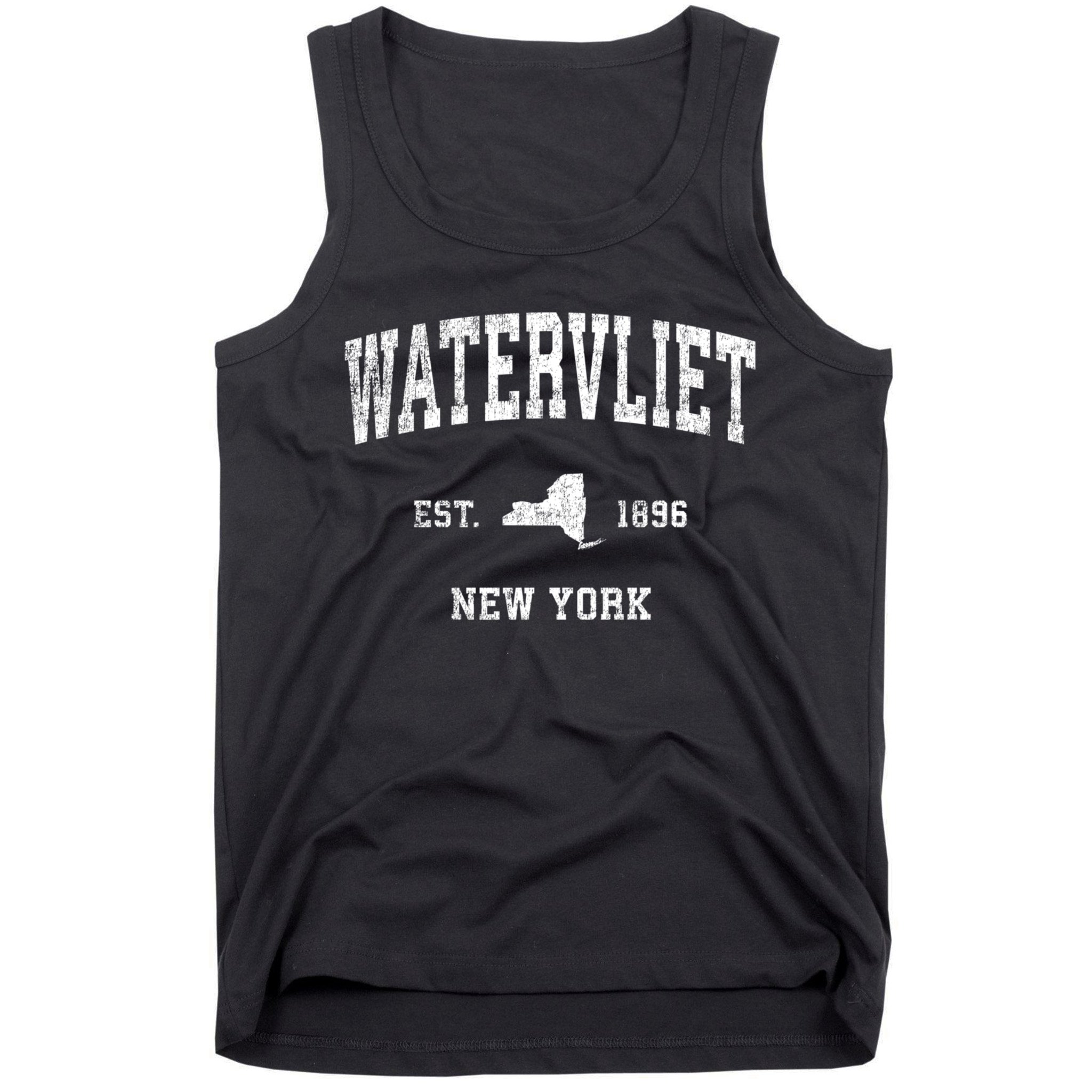Watervliet New York Ny Vintage Athletic Sports Tank Top
