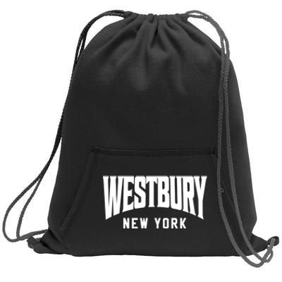 Westbury New York Sweatshirt Cinch Pack Bag