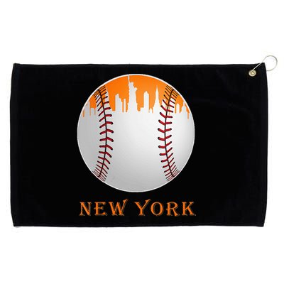 Womens New York NY Skyline Baseball Vintage Met At Gameday Grommeted Golf Towel