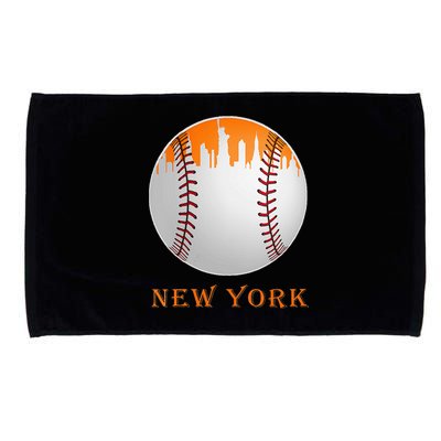 Womens New York NY Skyline Baseball Vintage Met At Gameday Microfiber Hand Towel