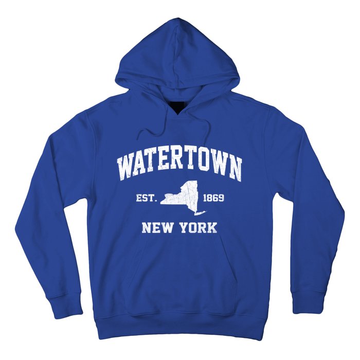 Watertown New York Ny Vintage State Athletic Style Funny Gift Hoodie