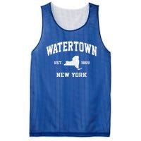 Watertown New York Ny Vintage State Athletic Style Funny Gift Mesh Reversible Basketball Jersey Tank