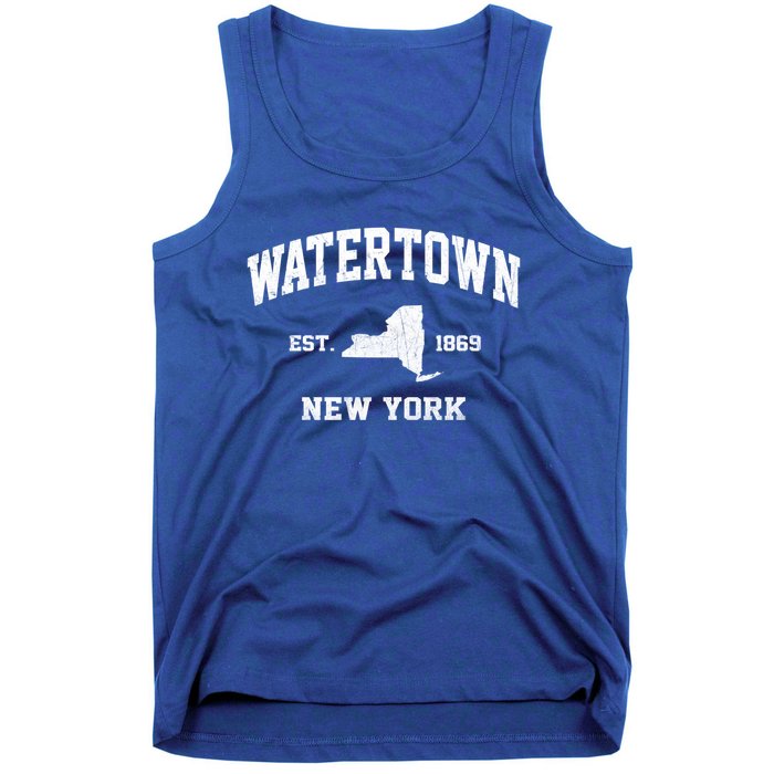 Watertown New York Ny Vintage State Athletic Style Funny Gift Tank Top