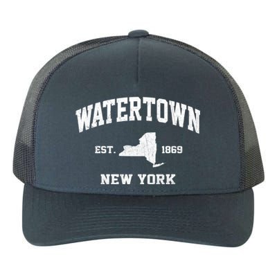 Watertown New York Ny Vintage State Athletic Style Gift Yupoong Adult 5-Panel Trucker Hat