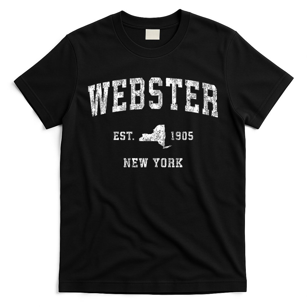 Webster New York Ny Vintage Athletic Sports T-Shirt