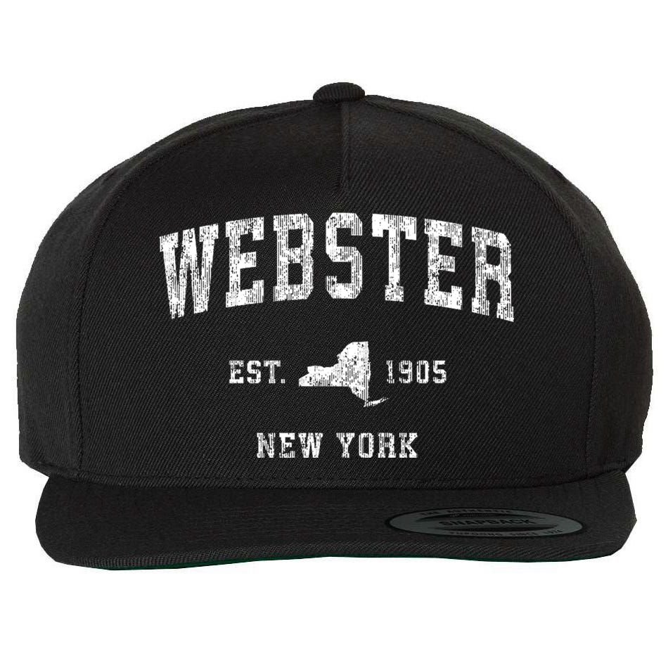 Webster New York Ny Vintage Athletic Sports Wool Snapback Cap