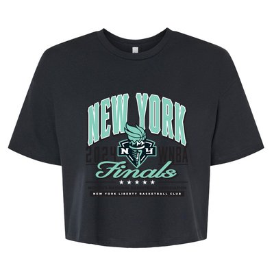 W.B.N.A New York Liberty Finals 24 In The Spotlight Bella+Canvas Jersey Crop Tee