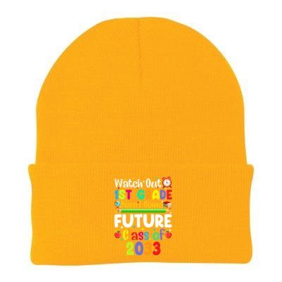 Watch Out 1St Grade Here I Come Funny Back To School Gift Knit Cap Winter Beanie