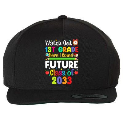 Watch Out 1St Grade Here I Come Funny Back To School Gift Wool Snapback Cap