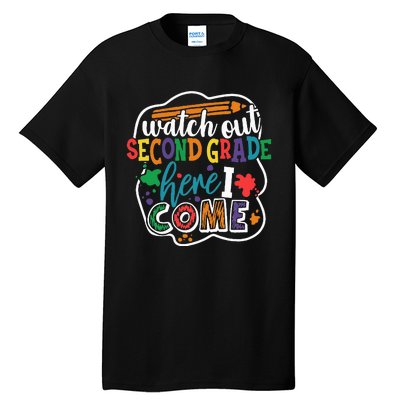 Watch Out 2nd Grade Here I Come Back to School Tall T-Shirt