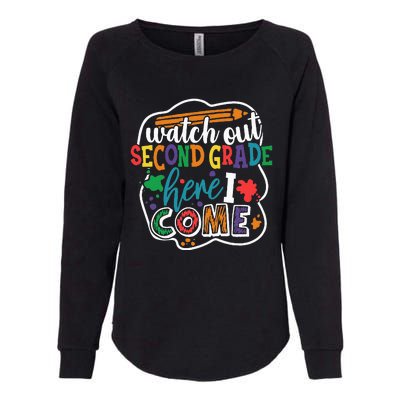 Watch Out 2nd Grade Here I Come Back to School Womens California Wash Sweatshirt