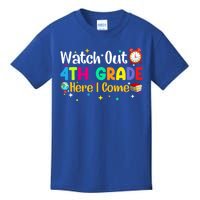 Watch Out 4Th Grade Here I Come Fourth Grade Gift Kids T-Shirt