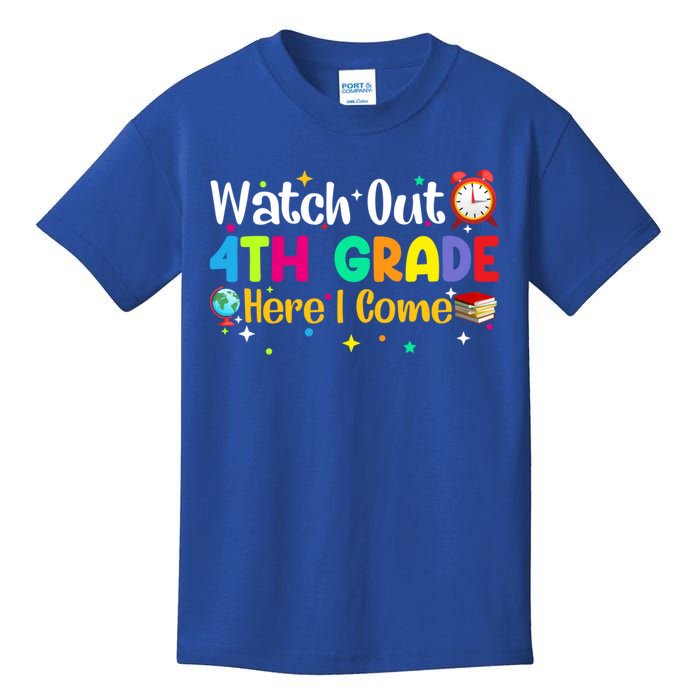 Watch Out 4Th Grade Here I Come Fourth Grade Gift Kids T-Shirt