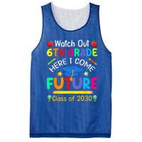 Watch Out 6th Grade Here I Come Future Class Of 2030 Mesh Reversible Basketball Jersey Tank