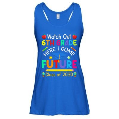 Watch Out 6th Grade Here I Come Future Class Of 2030 Ladies Essential Flowy Tank