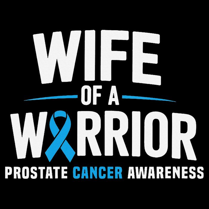 Wife Of A Warrior Blue Prostate Cancer Awareness Gift Zip Tote Bag
