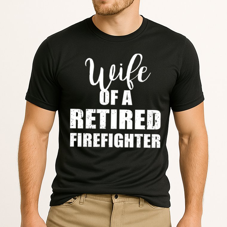 Wife Of A Retired Firefighter Gift Cooling Performance Crew T-Shirt