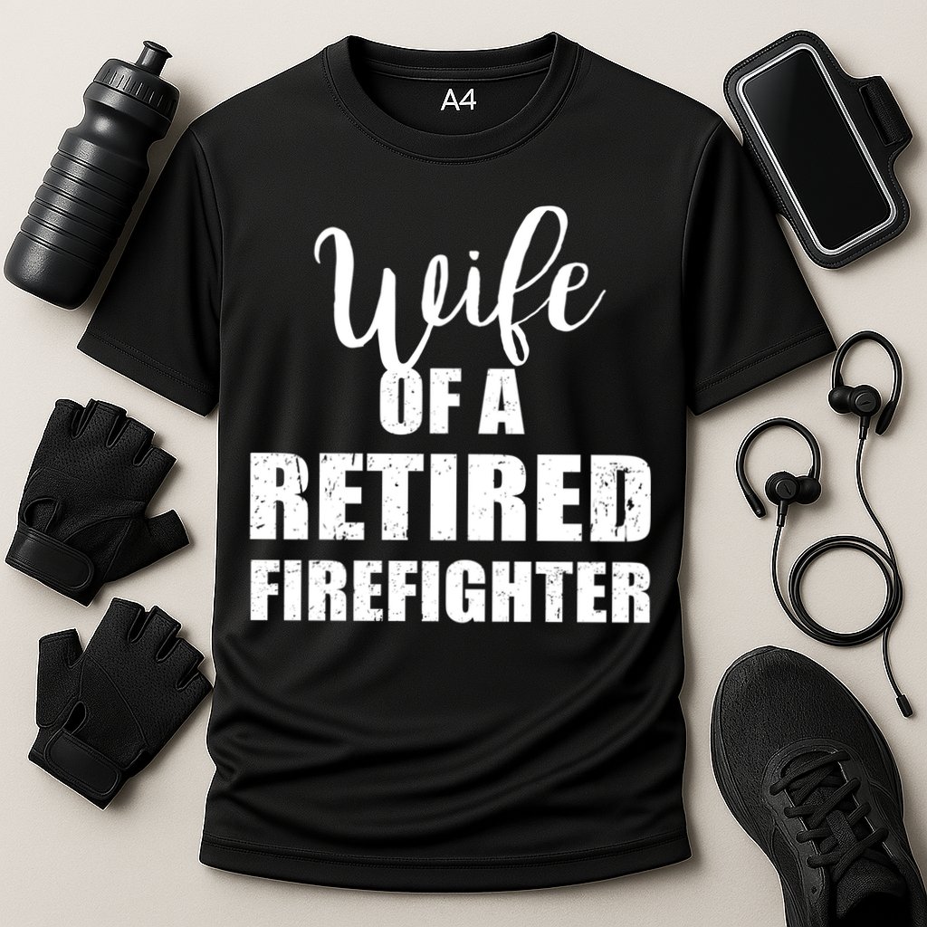 Wife Of A Retired Firefighter Gift Cooling Performance Crew T-Shirt
