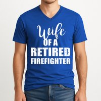 Wife Of A Retired Firefighter Gift V-Neck T-Shirt