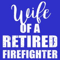 Wife Of A Retired Firefighter Gift V-Neck T-Shirt